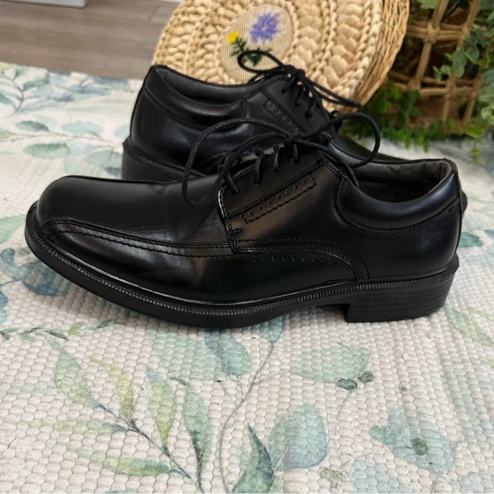 Classic Black Leather Men's Dress Shoes